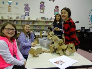 4th_Library_centers_4 Students enjoying the fourth grade centers in the library.
