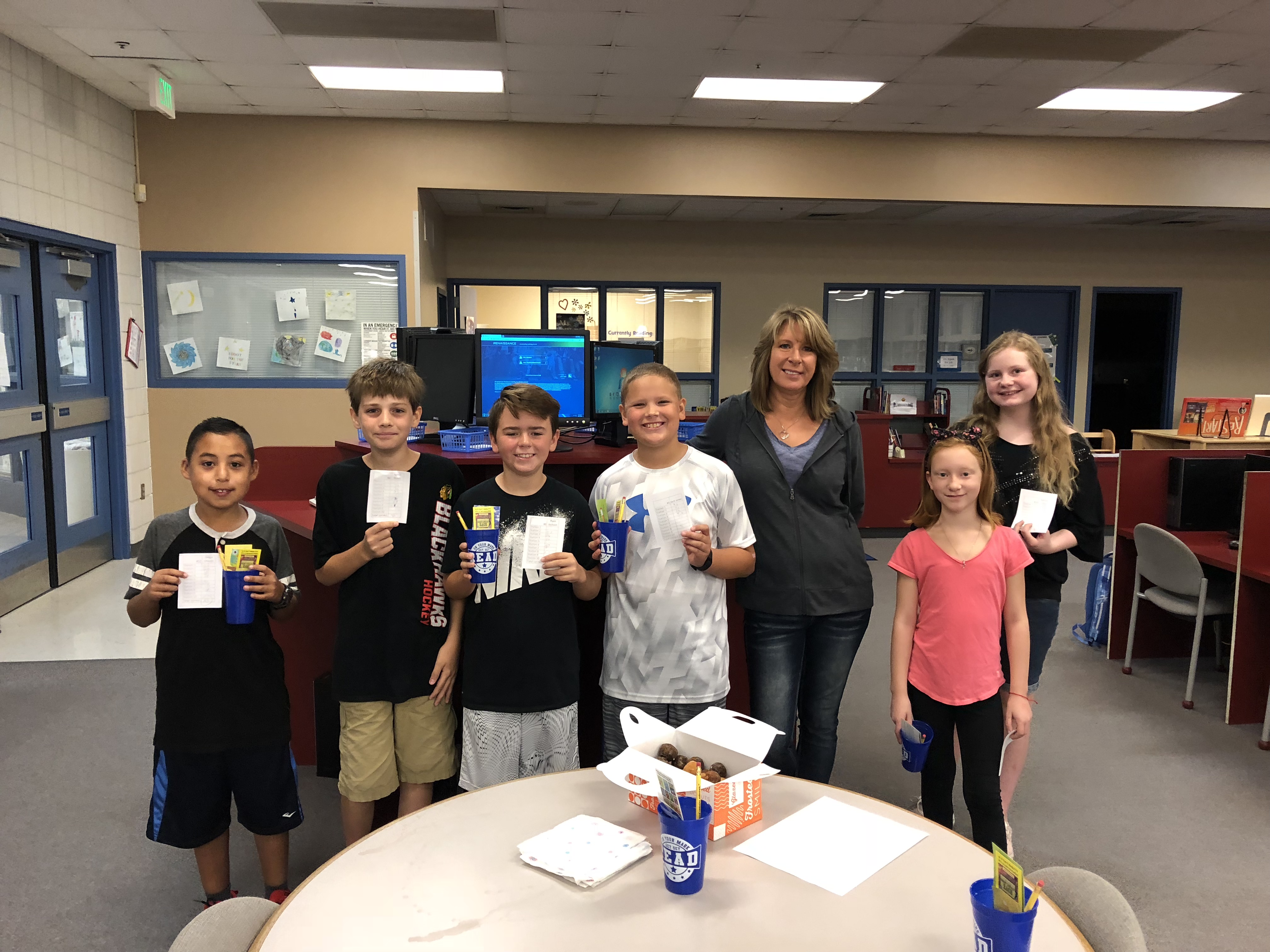 Kahler_Hedbanz I always like to do something fun with my book club kids when we have finished reading our book. We played the game of Hedbanz with teachers who were chosen by the students. Thank you Ms. Gravely, Mrs. Wydrinski, Ms. Huesca, Ms. Traficante, Mrs. Bruni, Mrs. Barajas, Ms. Olson and Mrs. Kvietkauskas for playing! It was so much fun!