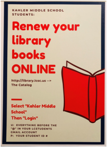 Renew your library books - Instructions