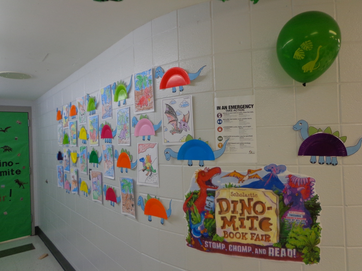 We had a Dino-mite Book Fair. Thank you to all students, parents and staff for making our Book Fair a "roaring" success. A special thank you to Mrs. Webb for being the co-chairperson this year.